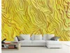 Niestandardowe fotograficzne tapety KTV Gold Color Carving TV Tło Wall Design Wystrój Wystrój Wewnątrz Pokrycie Ścienne