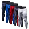 2018 hommes pantalons de compression pantalons de survêtement maigres hommes gymnases jambières joggeurs mâle séance d'entraînement 3D pantalons fitness pantalons élastiques