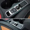 Roestvrijstalen elektronische handrempaneel Cover Trim Console Sigarettenaansteker Decoratie Strip voor Audi Q3