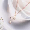 Fashion 3D Rose Flower Charms Pendant Necklace for Women Alloy Silver Gold Plated Collar Valentines Gift Jewelry