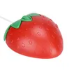 Adroit New Fashion Cute Red Strawberry Optical USB LED Wired Game Möss Mus för PC Bärbar dator Maj16 Drop Shipping