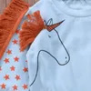 ブティックベイビーキッズ服幼児の赤ちゃん女の子男の子服漫画ユニコーンTシャツスウェットシャツ暖かい長袖パーカー子供綿の上