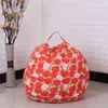 18 pouces stockage sacs de haricots pouf chaise enfants chambre peluche poupées organisateur jouets en peluche sacs bébé tapis de jeu lin3540