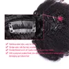 Afro Kinky Curly Clip in Human Hair Extensions 4b 4c Clip Ins Mongolian Remy 7 sztuk pełna głowa Dolago86004931147009