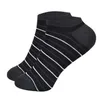 SKCOSOCKS haute qualité bambou hommes chaussettes décontracté respirant rayé affaires court chaussette coton Meias Chaussette Homme 1 paire