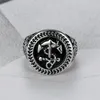 Big Size Punk 316L roestvrij staal 20 mm ankergastring Pirate Navigate Finger Ring for Men Party Fashion Jewelry8455164