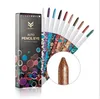 10 Colors/set Beauty Cosmetics Glitter Eyeshadow Pencil Waterproof Colorful Makeup Pen Eyeliner Glitter Lip Eye Liner Pencil free shipping