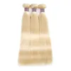 Ishow Produkter 613 Blonde buntar Peruvian Rak Human Hair Extensions 10-28Inch Remy Brazilian Hair Weave Wefts för kvinnor Tjejer alla åldrar