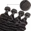 LANS Brazilian Virgin Human Hair Extensions Loose Deep 50g/Pcs Full Head Bundles Hair Weaves 10"-26" Double Weft
