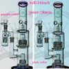 Temizle Cam Bongs Nargile Bubbler Tornado Lifebuoy Taban Siklon Percolator Geri Dönüşüm Cam Su Boruları 39 cm Tütün Yağı DAB Rigs