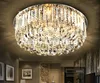 Dia800 Dia680 Dia500 H300mm Modern Round Crystal Chandeliers LED Ceiling Lamps Home Lighting For Living Study Room BedRoom Bar 288a