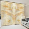 Anpassa lyxiga 3d gardiner handmålade bananblad gardiner för köksblackout gardiner fönster gardin för vardagsrum