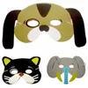 EVA Schiuma Realistic Animal Mask Cartoon Bambini Chileren Party Dress Up Costume Zoo Jungle Mask Decorazione del partito di Halloween