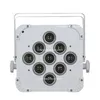 8pcs الكثير مع حالة الطيران 9x18W RGBWA UV 6in1 بطارية مدعومة اللاسلكي DMX LED LED Par Light Uplight269V