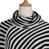 Hot Sale Tassel Ponchos Design Style Striped Scarf High Collar  For Women Scarves Top Quality Warm Winter Shawl Capes