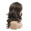 Pelucas sintéticas de largo ondulado con flequillo degradado, pelucas trenzadas de Color marrón medio, fibra de alta temperatura para mujeres negras de 20 pulgadas
