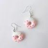 Japanese Style Cake Donut Dangle Earrings for Women Triangle Chocolate Strawberry Earring