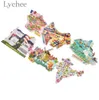 Lychee National Panorama Resin Fridge Magnet France Australia Canada India Refrigerator Magnets Travel Souvenirs Home decoration