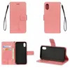 Estojos de carteira impressos para iphone 15 14 pro max 13 mini 12 11 xr xs x 8 7 6 flor couro borboleta flip capa árvore sorte coruja bonito impressão de luxo rosa meninas titular bolsa alça