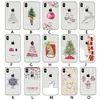 18 styles Coque de téléphone de Noël pour iPhone x xr xs max 7 8 6 Plus 5S Samsung Coque souple transparente ultra fine