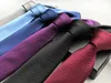 Mode varm försäljning silke klassisk skinny 6cm män nacke slipsar casual wear business bröllopsfest solida slipsar för män