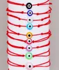 20pcs/lot mixed Lucky Hamsa String Evil Eye Lucky Red Cord Adjustable Bracelet DIY Jewelry