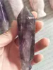 Natural Dream Amethyst Crystal Point Wand Pipe Florite Quartz Gemstone Pipe Healing med 1st Metal Filters