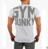 새로운 브랜드 남성 체육관 실행 T 셔츠 고품질 압축 반소매 남자 보디 빌딩 의류 훈련 스포츠 셔츠 조깅
