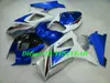 Kit carenatura moto personalizzata per SUZUKI GSXR1000 K7 07 08 GSXR 1000 2007 2008 Set carene in plastica bianco blu ABS + regali SX08