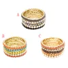 Set di braccialetti elasticizzati con perline colorate in pietra resina multifilo