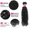 8a Malaysia Virgin Kinky Curly 3bundles Human Hair Wave Extension för Black Women Natural Color 10-28 tum Dubbel Weft Hair Bundle Machine