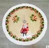 38 cali Santa Claus Elk Bell Faux Fur Choinki Spódnica Luksusowe Soft Snowflake Drzewo Spódnice Dla Xmas Wakacje Dekoracje Pet Favors