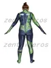 Shego Of Kim Possible Costume Femme Costume Impression Costume Spandex Lycra Zentai Halloween costume