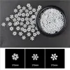 Nail Art Ornament Decals White Snowflake Thin Slim Christmas Snow flake Series free ship gift DHL 100