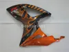 Bezpłatne niestandardowe wtryskarki Zestaw do wtrysku dla Suzuki GSXR600 GSXR750 2006 2007 Black Orange Flames Fairings GSXR 600 750 06 07 CV22