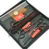 7.0 "Meisha Pet Cutting Saxar Hundar Katter Grooming Clipper Professionell Rostfritt Stål Tunna Shears Med Comb Kits Pet Leverantörer HB0158