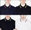 Yeni Marka Yaz Men Polo Nakış Gömlek Kısa Kollu Üstler Dönüşü Down-Down Pole Giyim Erkek Moda Sıradan Polo S-3XL