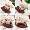 Yeni 10 ADET Bebek Yavru Bebek Çift Topu Yün Örgü Şapka Erkek Bebek Bayanlar El Yapımı Kap Çocuk Pamuk Şapka M055