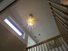 Lámpara Contemporánea de techo alto Candelabros de cadena larga 110v-240v Lámpara de araña de vidrio soplado a mano Lámparas de cristal de flores LED Murano
