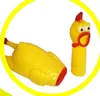 174 cm enfants jouets amusant crier le poulet en caoutchouc jaune petit animal de compagnie grinçant jouet à mâcher 0 83gy kk9723414