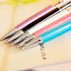 2 I 1 Crystal Capacitive Stylus Touch Screen Pen Writing Ballpoint Pennor Stationery Office School Supplies