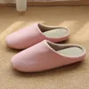 Warm Soft Indoor Floor Slippers Women/Men Shoes Striped Cloth Bottom Winter Warm Home Shoes Universal Couple Lovers Plush Home