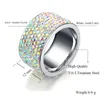 MGFam 197R Crystal AB Kleur Grote Ringen Mode Voor Vrouwen Titanium Staal 316L Geen Verandering Kleur8921259