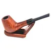 A new type of wood pipe cleaning red sandalwood tobacco pipe bent handle cigarette holder