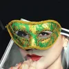 Women Women Sexy Máscara Mascarada Halloween Velvet Lace Máscara Máscaras de festa 7Color Veneza Máscara em estoque