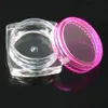 3G Makeup Tools 100 st / set Plast Kosmetisk Tom Jar Pott Box Nail Art Kosmetisk Bead Storage Container Square Bottle