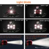15000 Lumens 5 LED Headlamp T6 Headlight 4 modes Zoomable LED Headlamp Rechargeable Head Lamp Flashlight & 2pcs 18650 Battery & AC/DC Charger & BOX