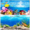 30x60cm Aquarium Decoration Double Sided Fish Tank Background Poster Aquarium Accessories287j