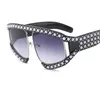 2018 Italie Brand Designer Pilot Lunettes de soleil Femmes Femmes Perle surdimensionnées Verpes de soleil Crystal pour les lunettes de lunettes claires masculines UV2730647