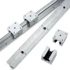 2 pcs SBR16-1100mm guia linear / trilho + 4 pcs SBR16UU blocos de rolamento linear para peças do router cnc